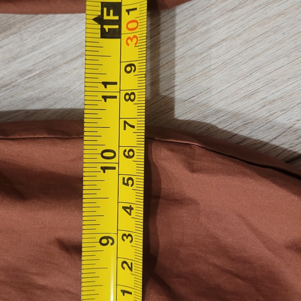 Anthropologie Rust Brown Tiered Mini Dress - Picture 13 of 15